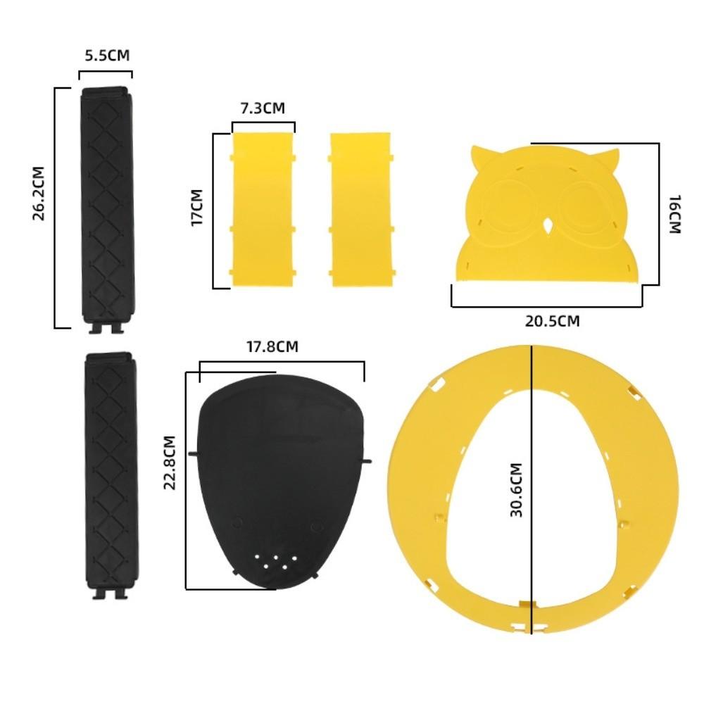 New PP Material Mouse Trap Bucket Flip-style Auto-Reset Multi-Catch Trap Yellow Owl Mouse Traps Indoor Home Use