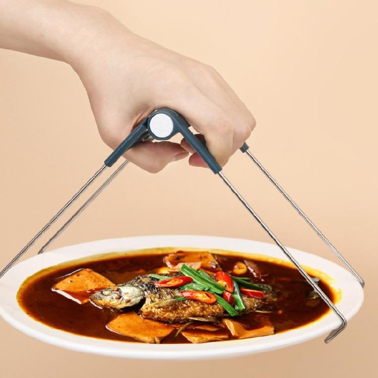 Heat Resistant Bowl Spoon Dish Clamp Pot Pan Gripper Anti-scalding Clip Nonslip Hot Dish Plate Bowl Clip Tongs
