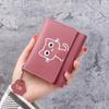New Cartoon Cat Design Women's Trifold Cute Small Leather Wallet
