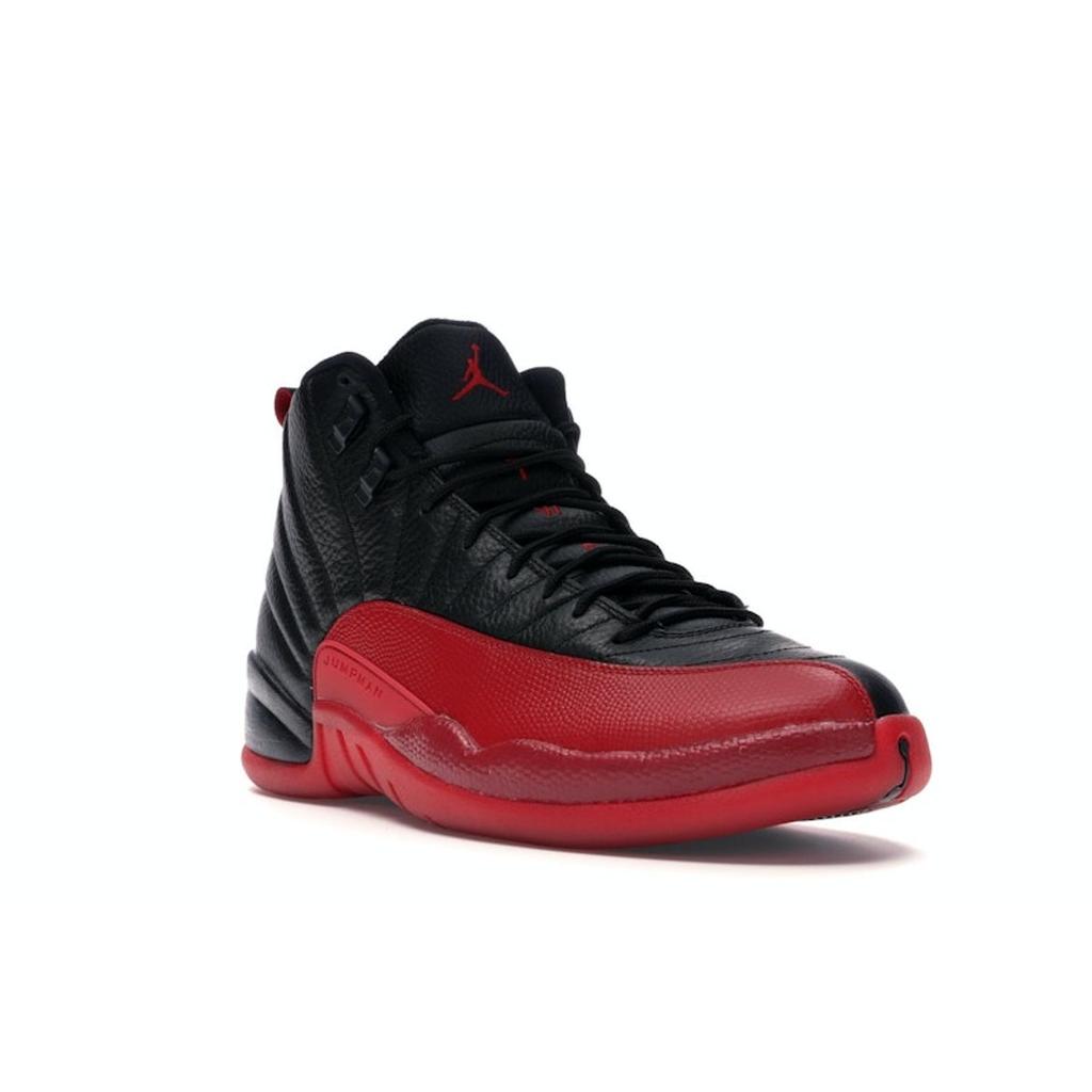 Air Jordan 12 Retro Flu Game 2016 Men Sneakers Black Black Varsity-red 130690-002