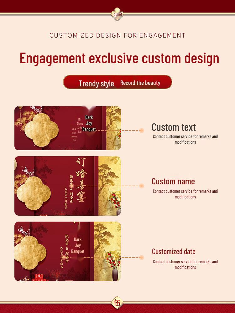 Celebrity Engagement Banquet Decoration Set - High-End Hotel Table and Home Decorative Supplies
