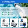 11388 Pool Sand Filter Pump Hose For Intex Sand Filter Pumps & Saltwater Systems, 14 Inch Above Ground Pool Interconnecting Hose For 26371CA