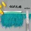 8-10 Ostrich Feather Cloth Edge Colorful Ostrich Hair Dress Performance Accessories Diy Decorative Material Feather Cloth Edge