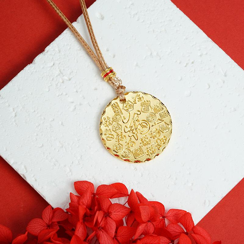 New Sweater Chain China-Chic Gufa Ping'an Xilefu Brand Women's Jewelry Necklace Pendant
