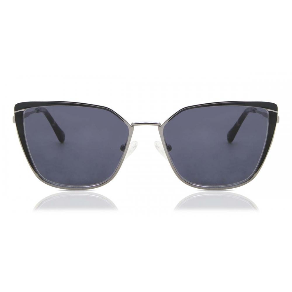 Full Rim Cat Eye Black Gunmetal Smartbuy Collection Lux S Df 269S 012 faShion Women SunglaSSeS