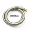 AN4-AN12 Stainless Steel Universal 1 Meter Oil Hose Pipe Braided Fuel Line Turbo Oil Cooler Hose