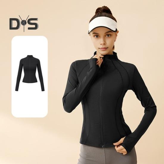 Dámská sportovní bunda s ochranou proti slunci, na zip, s dlouhým rukávem, sluneční trička, rychleschnoucí cvičební bundy na běh, jógu, cyklistiku, turistiku