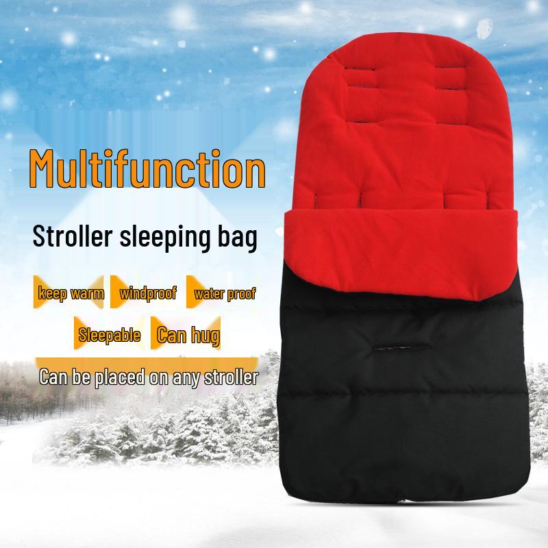 Multifunktionaler Kinderwagen-Fußsack: Winddichter, wasserdichter und warmer Schlafsack
