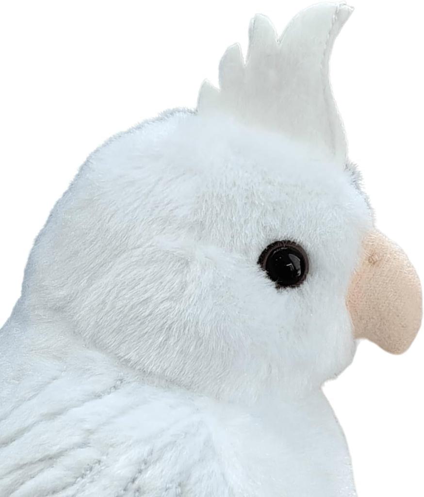 ZHONGXIN MADE and Cockatiel Plush with Realistic Handmade Cute Gift for Kids and Home Decor [Fluffy Cuddly] Toy, 14cm, Feathers, Look, Bird, Adults,