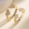Nidin High Quality Star Heart Open Cuff Bangle Adjustable Copper Bracelet Fashion Jewelry For Women Valentine's Day Fine Gifts