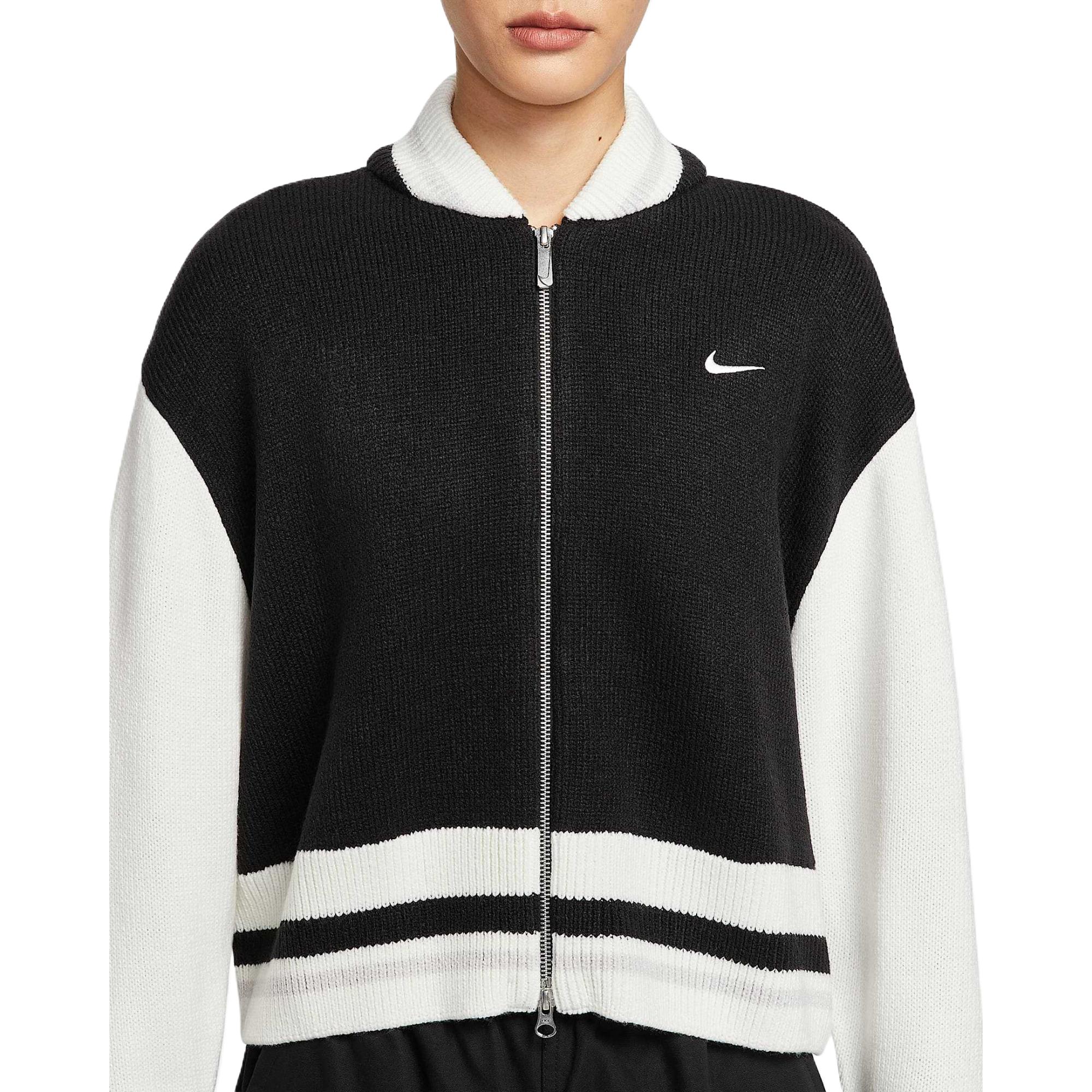 

Женский трикотажный свитер Nike Sportswear, приятный для кожи, удобный, 95, с воротником-стойкой, женский свитер HV2495-010 S