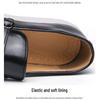 Men's Plus Size Tassel Slip-On Leather Shoes - European & American Fashion Casual Board Shoes