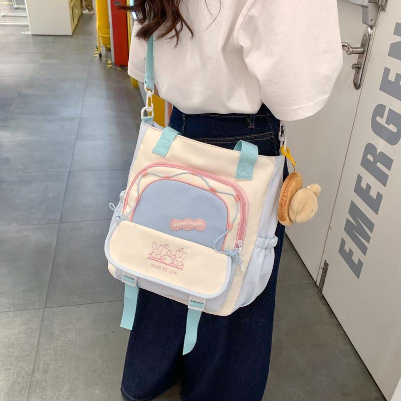 Сумка через плечо с цветными блоками — фото 3