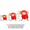 PP Cotton Filled Year of The Sheep Mascot Plush Toy Embroidered Lamb Mascot Dolls  Gift