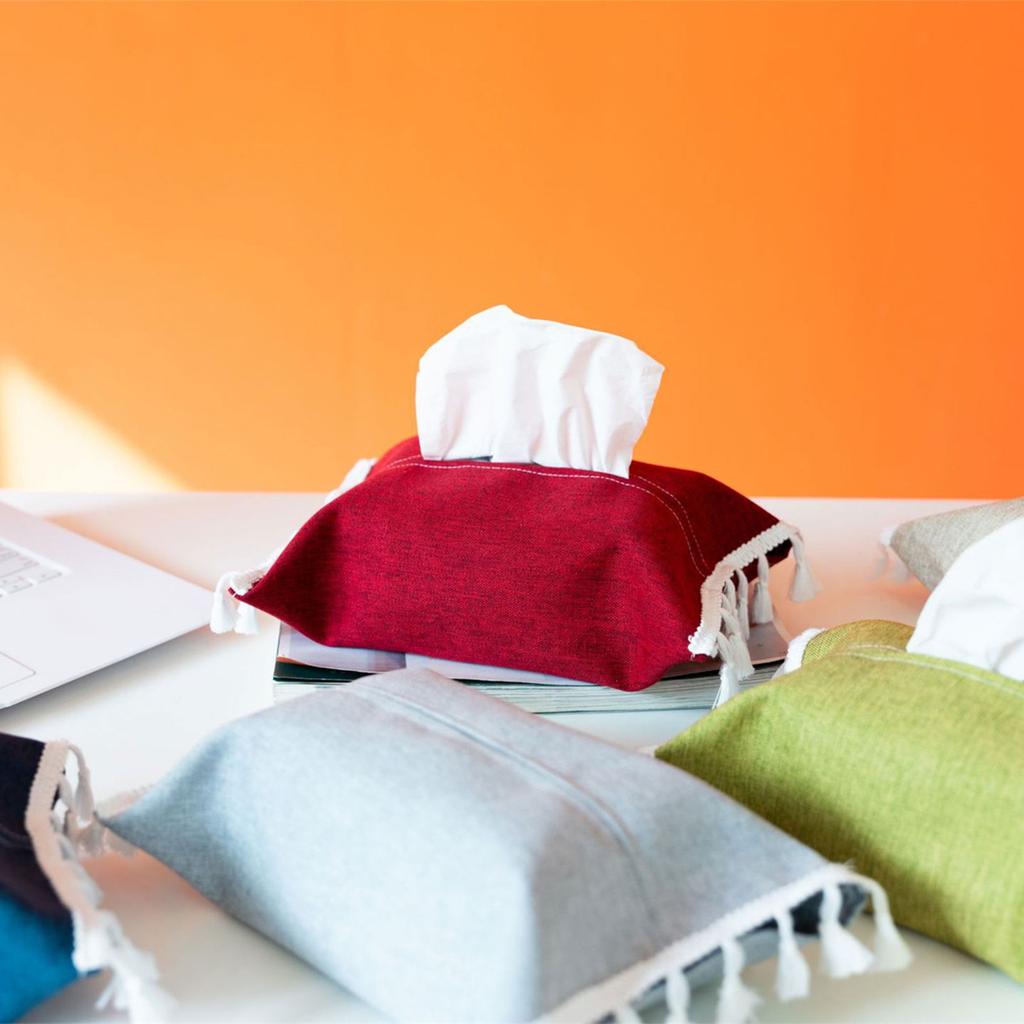Stylish Cloth Tissue Box Enhances Home Aesthetic with Sturdy Base for Stable Use in Various Setting Household Use