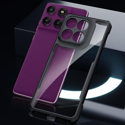 XUNDD Pouzdro pro Motorola Edge 60 Pro 5G Odolné proti pádu TPU + Akryl Průhledná zadní strana Kryt na telefon