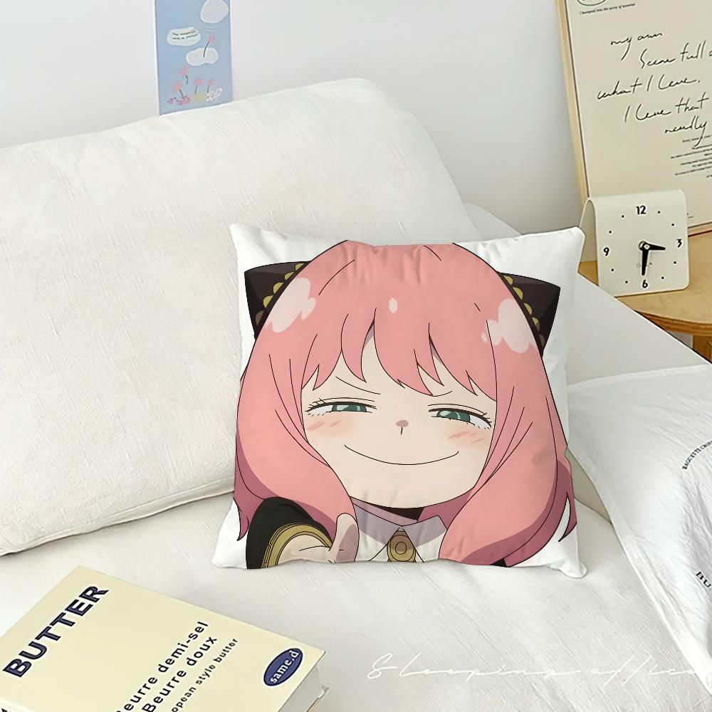 Klasyczna okładka Anime Sofa Salon Sypialnia Zagłówek Oparcie Poduszka Kwadratowa Poduszka Czas Drzemki S-Spy X F-Family-Anya Poduszka Cas