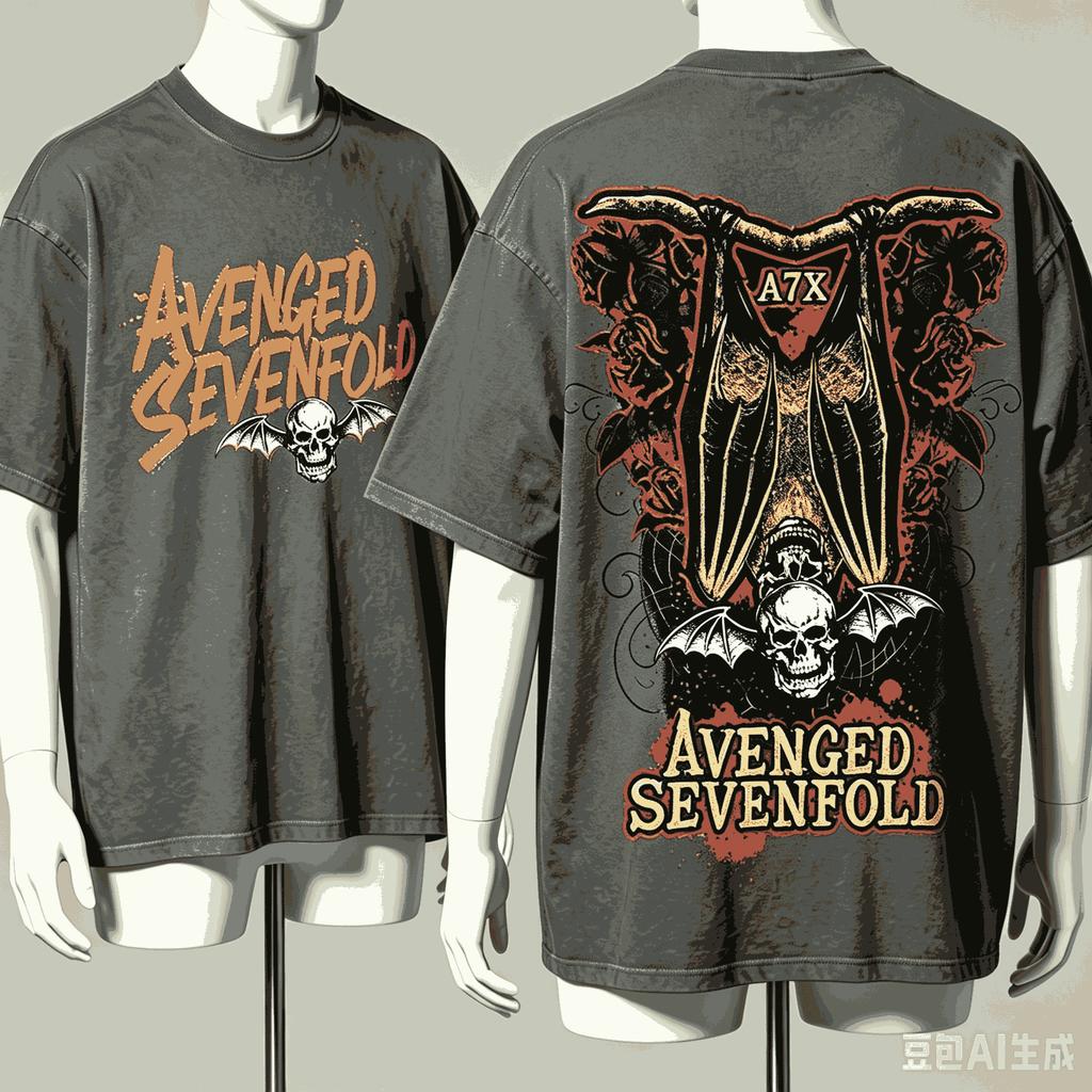 Avenged Sevenfold For Fan Gift Tshirt Unisex Unisex Harajuku Oversized Unisex Short Sleeve Streetwear High Quality Breathable Tee