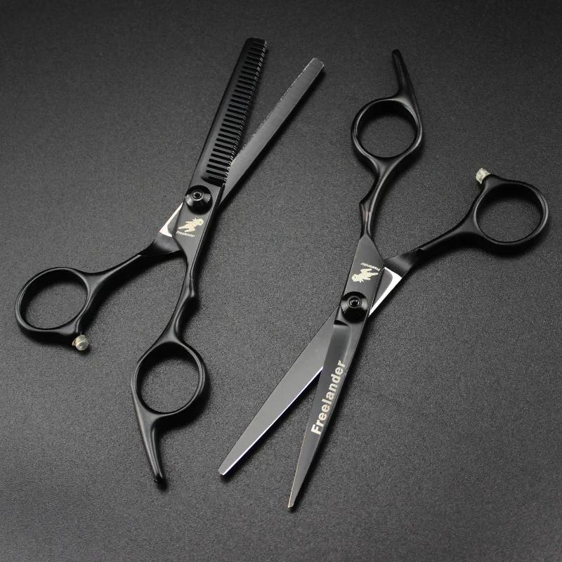 Hair Scissors 5.5 6.0 Professional Hairdressing Scissors Thinning Barber Scissor Set Hair Cutting Scissors 440C Steel