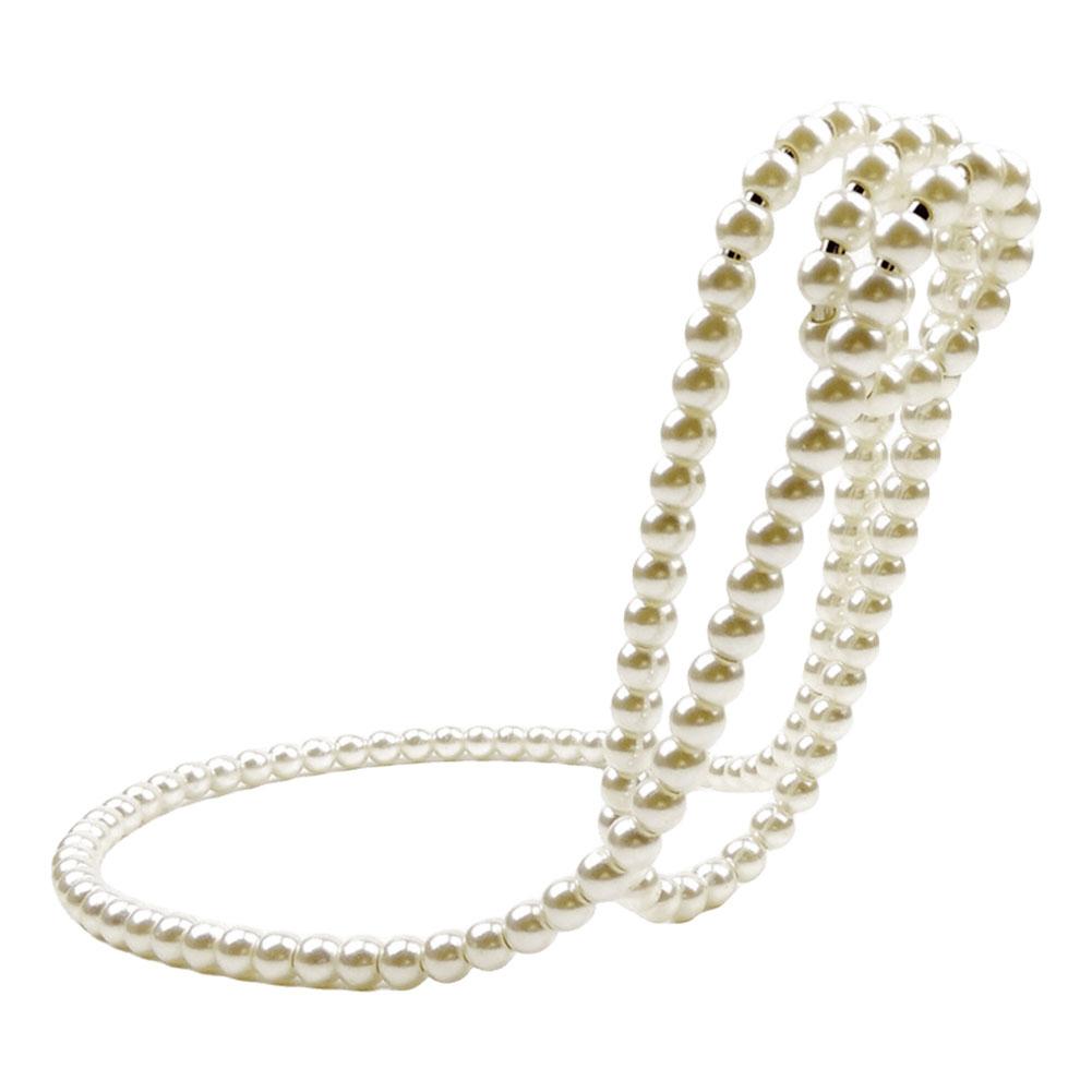 Creative Wine Rack Pearl Necklace Wine Rack Hanging Suspension Metal Resin Wine Holder Cabinet Bar Decoration  Wine Gifts белый