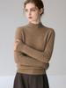 Women's High-End Cashmere Turtleneck Sweater - Long Sleeve, Loose Fit, Warm Knit Wool Base Layer for Autumn/Winter.