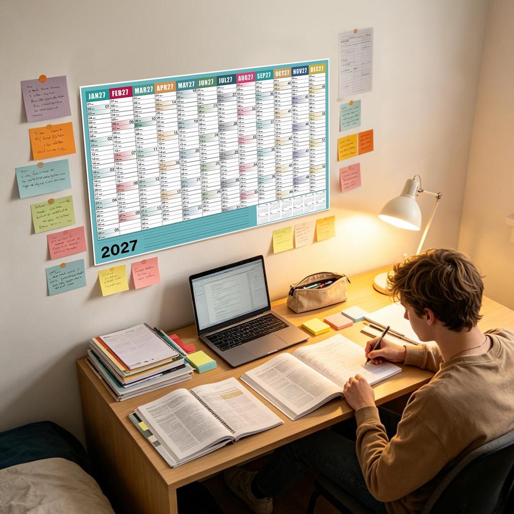 1117 Calendar Large Wall Calendar 161 Days Planner Sheet To Do List Check-In Plan Daily Weekly Agenda Schedule Organize Planning