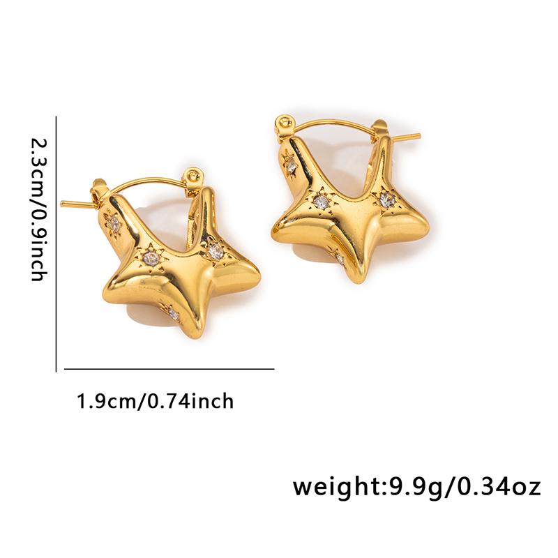 

316L нержавеющая сталь Гиппокамп звезда искусственный жемчуг круглые серьги для женщин ниша винтажные ювелирные изделия подарки оптом