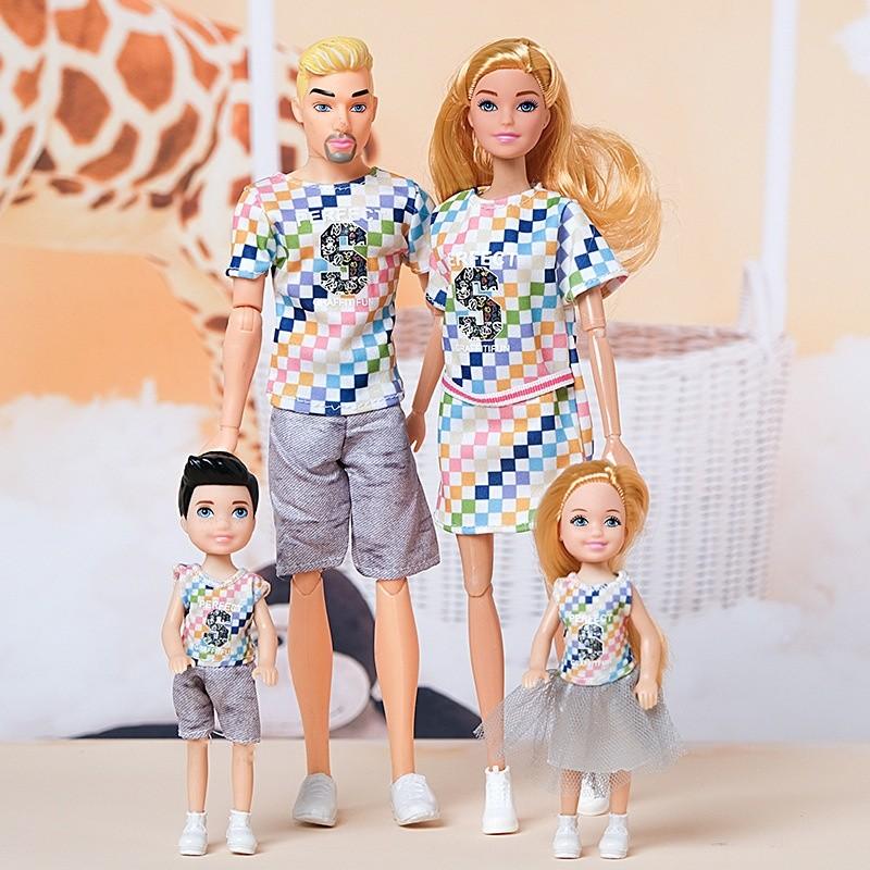Set Bambole alla Moda con Scarpe di Plastica per Giocattoli per Famiglie e Coppie