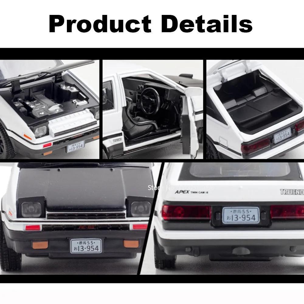 1:32 AE86 Prado Alloy Diecasting Cars Models Toys Doors Opened Vehicles Model With Pull Back Car Toy for Boys Festival Gifts