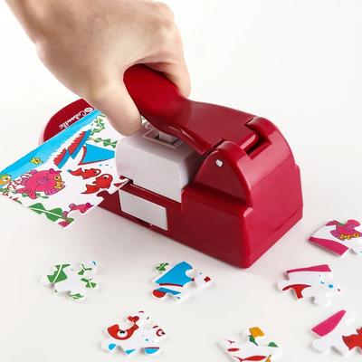 Neue kreative Puzzle-Maker-Maschine, Präge-Blumenstanzer, Lernspielzeug für Kinder, DIY handgefertigte Materialien, 1 Stück