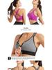 Adjustable Front Zip Shockproof Wire-Free Yoga Sports Bra