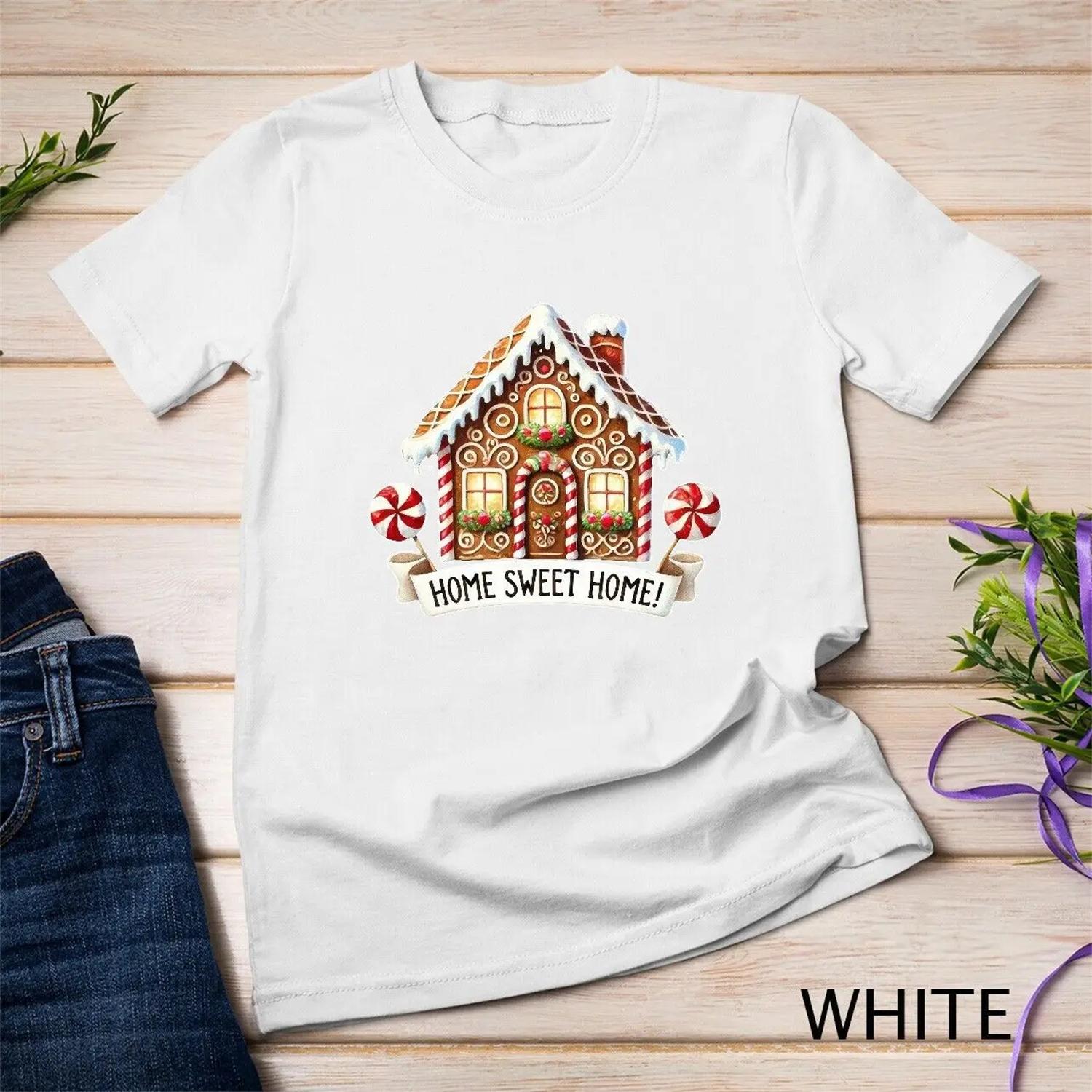 

Christmas gingerbread house ornament 2 Funny T Shirt XXXXXL білий