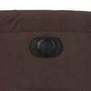 Electric Recliner Chair with Rising Function Brown Microfiber Fabric