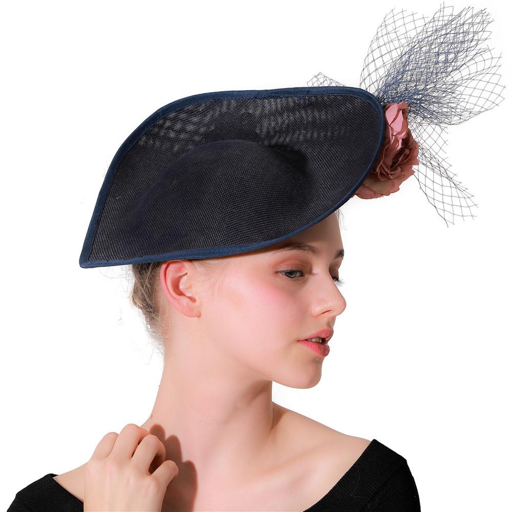 British Banquet Flower Mesh Headgear Aristocratic Racing Festival Top Hat European And American Retro New First Hand