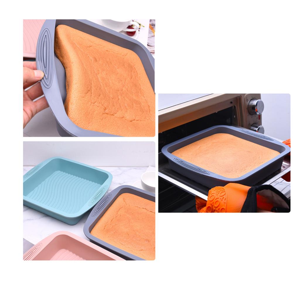 Long Lasting Wavy Grain Homemade High Temperature Resistant Silicone Cake Making Mold Tray Mould Kitchen Gadgets Baking Pan