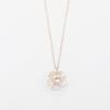 OR D`OR Natural Stone White Quartz Flower Necklace