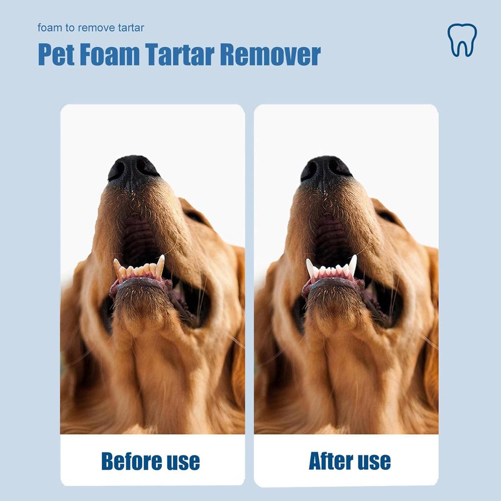 60ml Pet Mouth Cleaning Foam Dogs And Cats Oral Cleanse Foams Dental Dirt Remover for Dogs & Cats Support Healthy Gums
