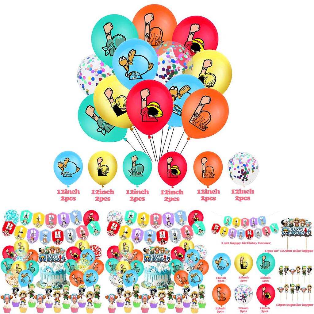 Feiern Sie mit einem aufregenden One Piece Themen-Geburtstagsparty-Zubehör-Dekorationsset