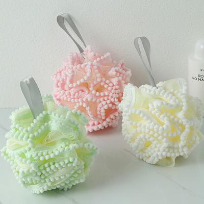 Badeschwammbälle aus weichem Netzgewebe, Hautreinigungsbürste, Duschschwamm, Körperreiniger, Peeling-Wäscher, Badeblume, Badezubehör