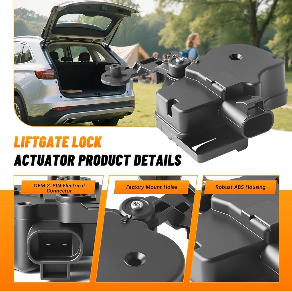Rear Liftgate Door Lock Actuator Replaces 746015, 15250765, 15808595,25001736 Replacement For Chevy Tahoe,Suburban,GMC Yukon,Yukon XL,Cadillac