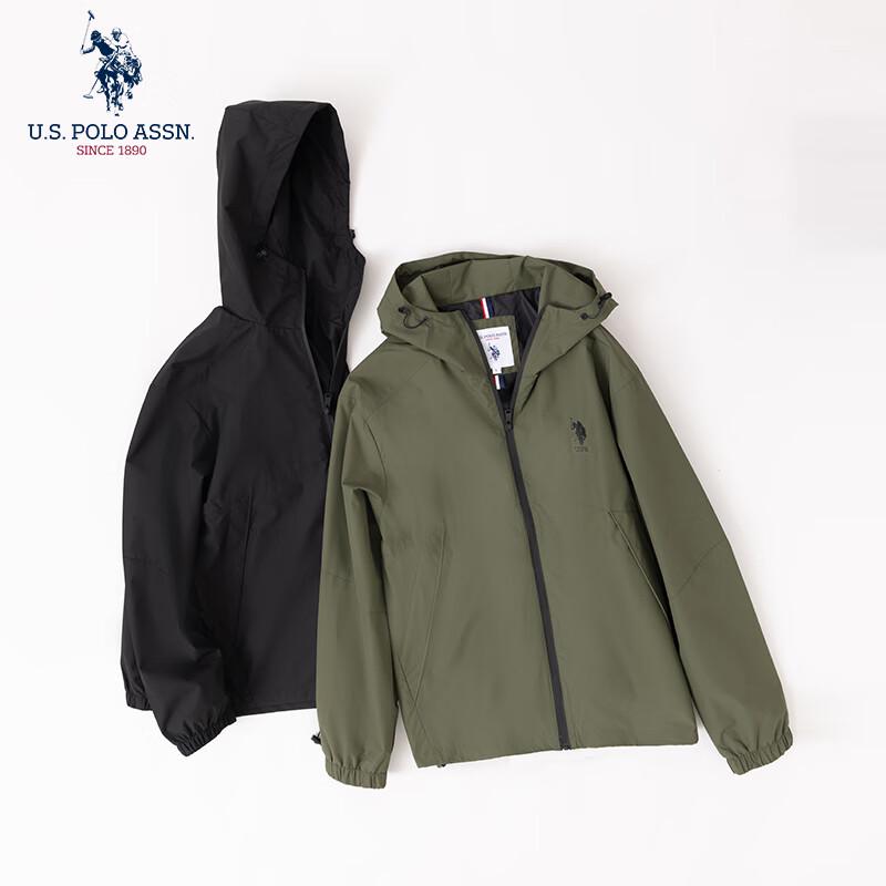 UNS. POLO ASSN. Herren Kapuzenjacke Business Casual Winddicht