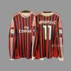 Vintage Futbol Forması Uzun Kollu Klasik Milli Takım Gömleği Beckham Zidane C Ronaldo Retro Futbol Üstü