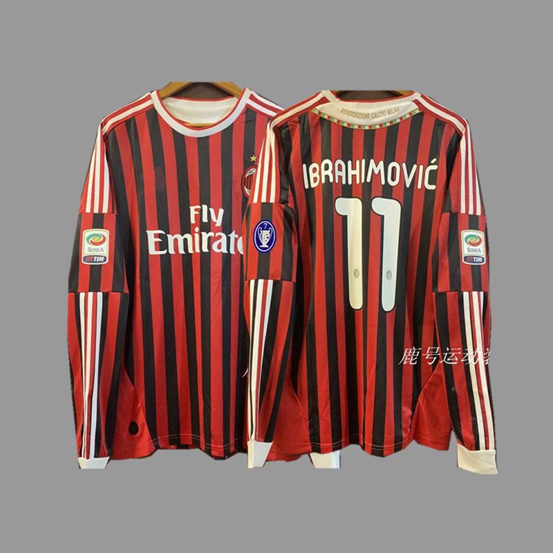 Vintage Futbol Forması Uzun Kollu Klasik Milli Takım Gömleği Beckham Zidane C Ronaldo Retro Futbol Üstü