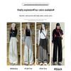 Douyin Mamba Cotton High-Waisted Wide-Leg Sweatpants for Women - 2024 Autumn/Winter Collection