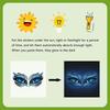 Glow-In-The-Dark Toilet Stickers Ice Blue Dragon Eye Design Wall Decal Self-Adhesive Removable Pvc Bathroom Decor Luminous