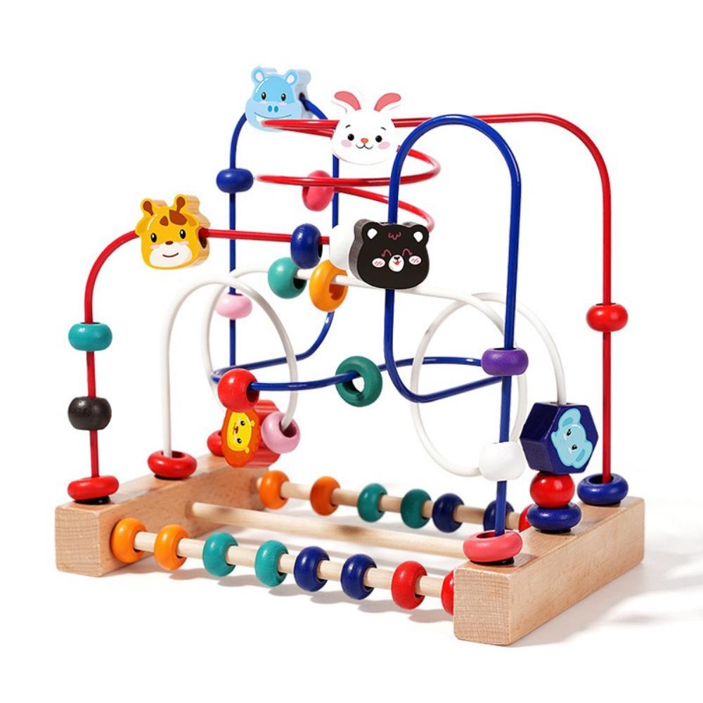 

Animals Shapes Bead Maze Colorful Early Education Toys Cognitive Development Toys Exploration чорний