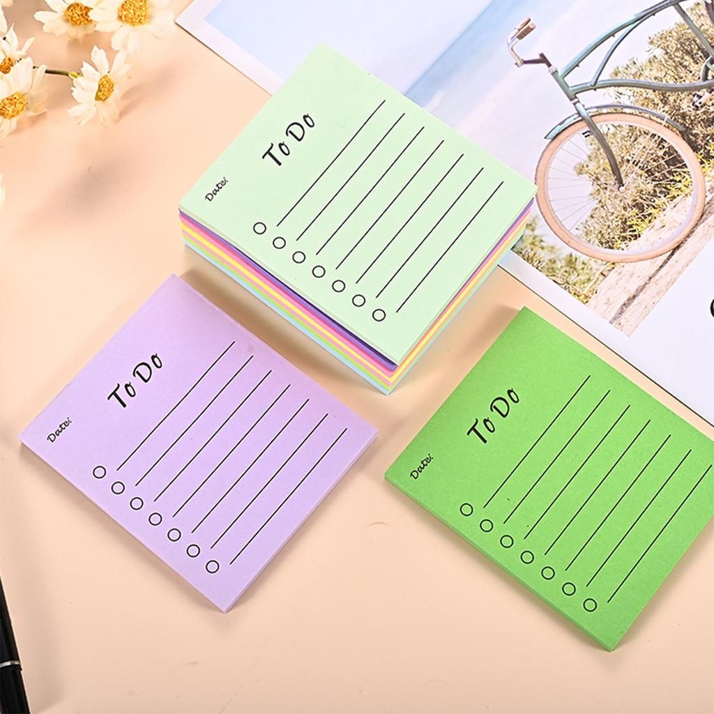 Lined Memo Pad Simple Sticky Note To-Do List Sticky Pad Writing Pad Lovely Note Pad Paper Pads for School