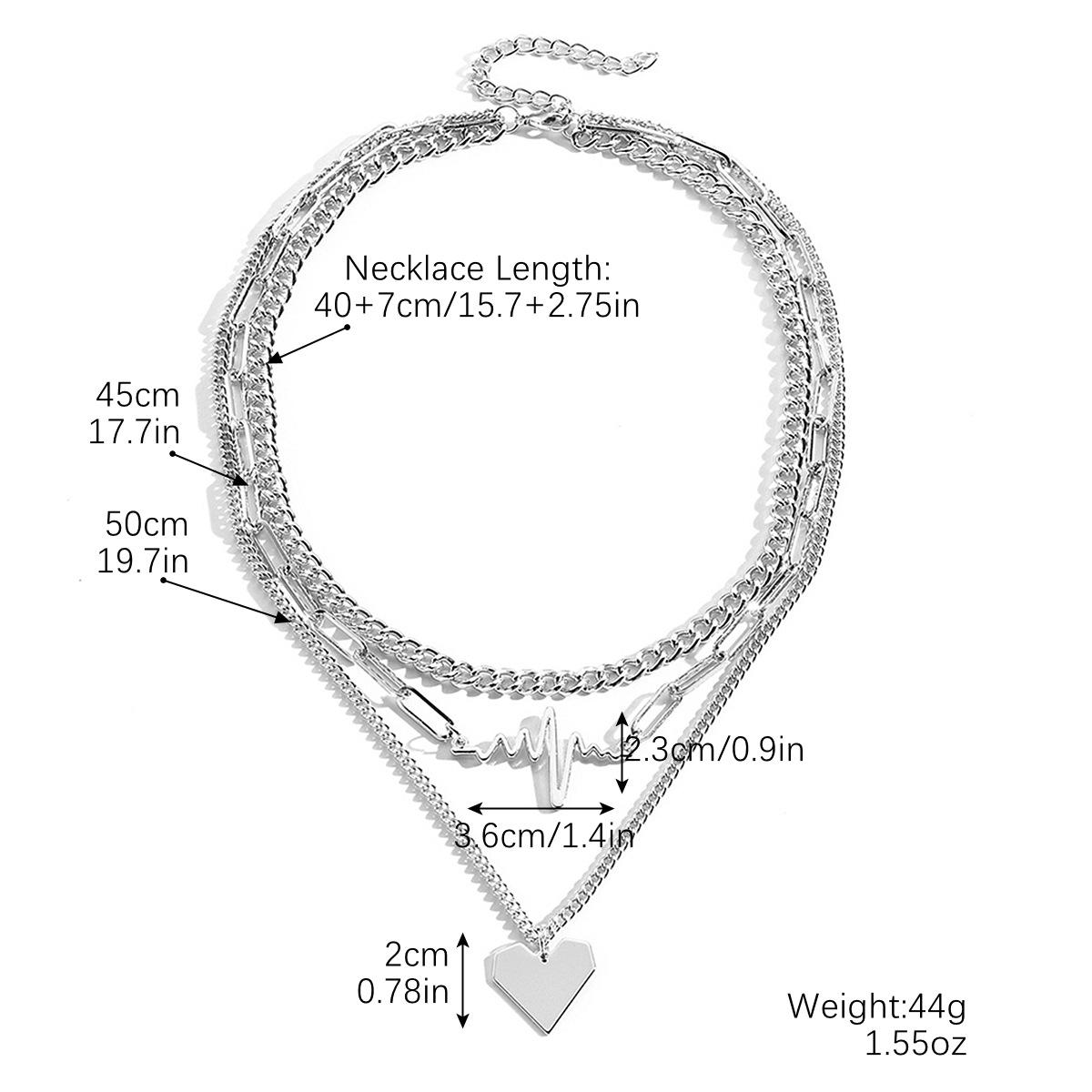 

Винтажное многослойное ожерелье с подвеской в форме сердца для женщин, нестандартное колье, ювелирные изделия 2000 года, подарки