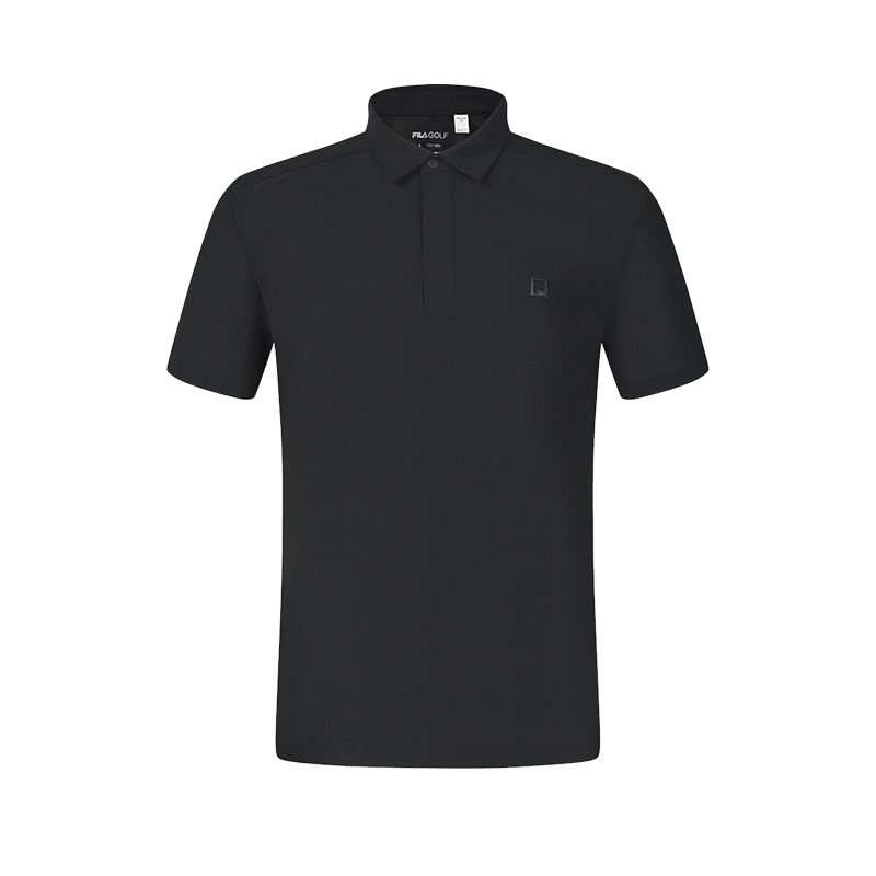

New FILA Golf Collection Athletics SS25 Polo Shirt Men s Black A11M525124F-BK L(175/96A)