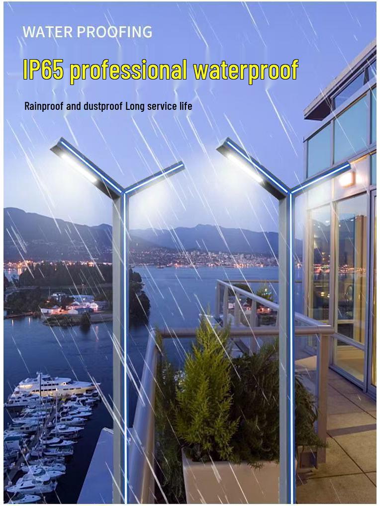 3-Meter 7-Shaped Aluminum LED Solar Street Light for Parks